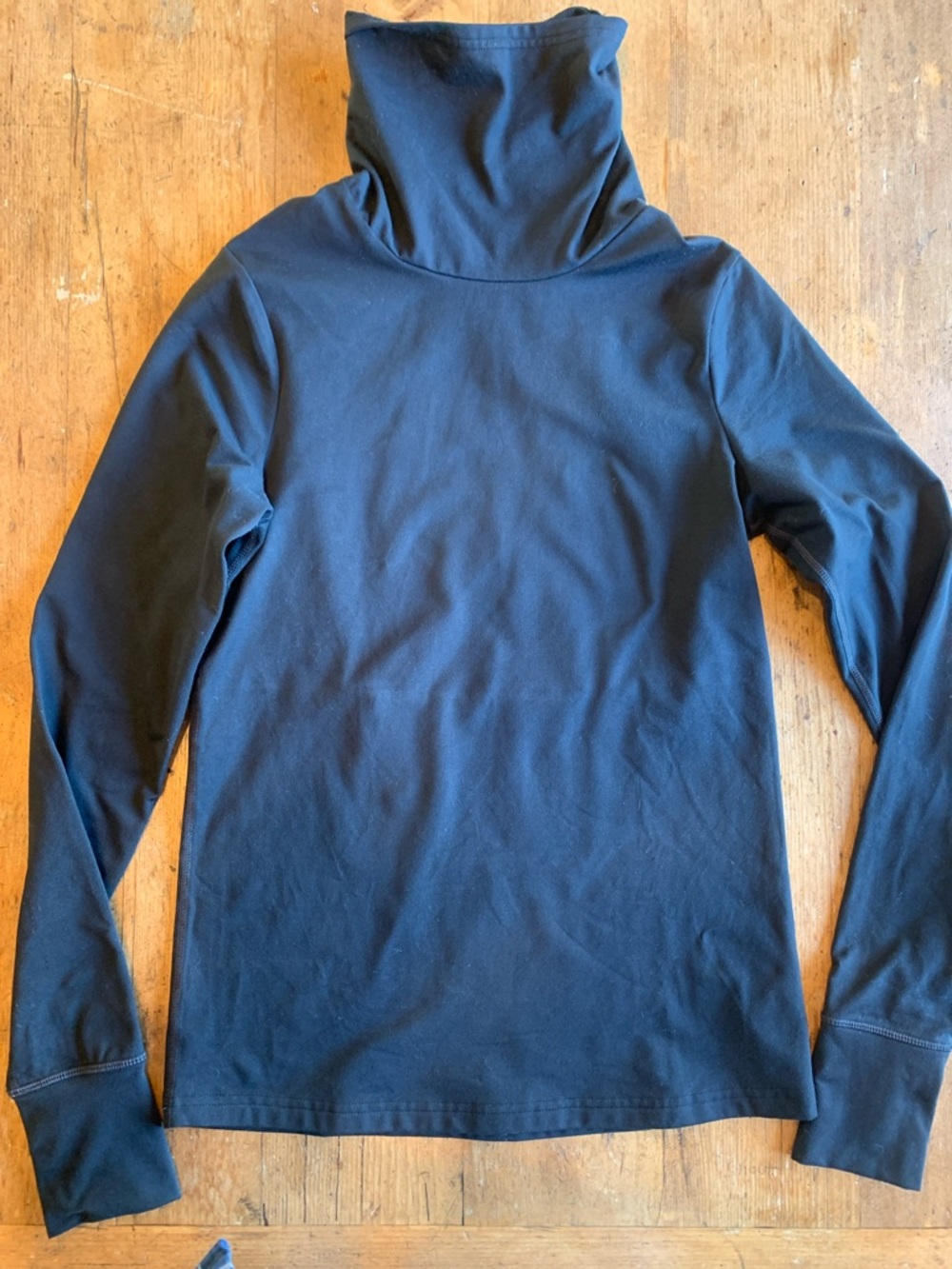 Prana Womens Black Turtleneck Pullover Athletic Top